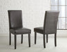 Verano - PU Side Chair (Set of 2) - Gray – Chair Sets by Steve Silver Furniture at Furniture Wholesale Plus , Nashville furniture store