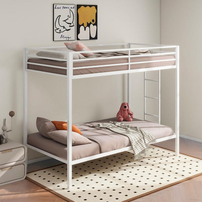 Alevera - Metal Bunk Bed With Ladder – Bunk Beds by Coaster Fine Furniture at Furniture Wholesale Plus , Nashville furniture store