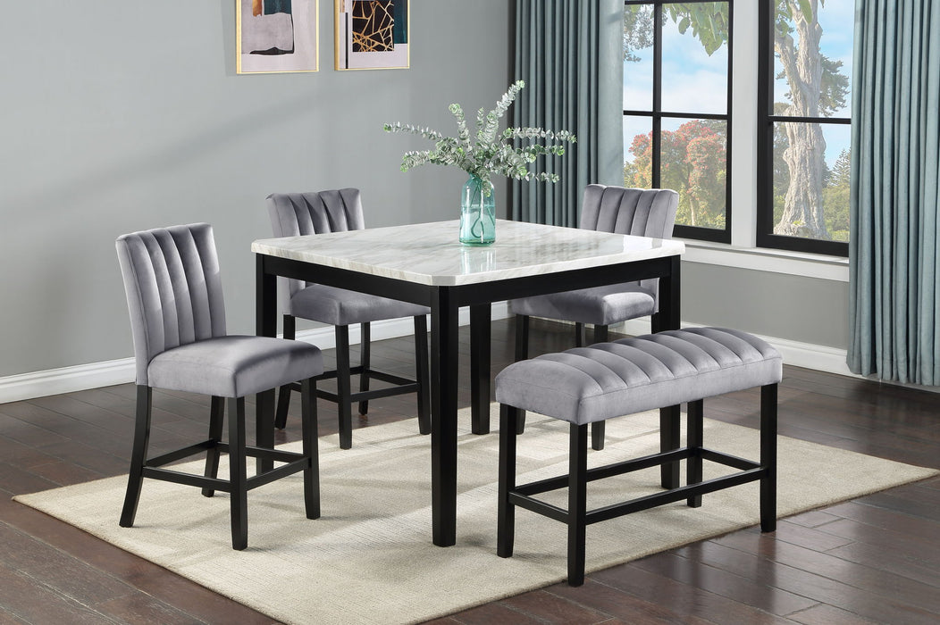Pascal - Dining High Bench - Gray – Dining Benches by Crown Mark at Furniture Wholesale Plus , Nashville furniture store