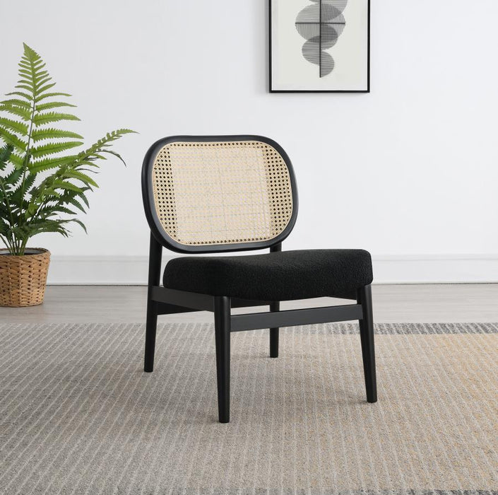 Rayo - Rattan Cane Back Accent Chair With Padded Seat - Premium Accent Chairs from Coaster Fine Furniture - Just $289! Shop now at Furniture Wholesale Plus  We are the best furniture store in Nashville, Hendersonville, Goodlettsville, Madison, Antioch, Mount Juliet, Lebanon, Gallatin, Springfield, Murfreesboro, Franklin, Brentwood