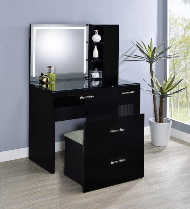 Flora - 2-Drawer Vanity Set With LED Mirror – Vanity Sets by Coaster Fine Furniture at Furniture Wholesale Plus , Nashville furniture store
