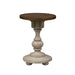 Morgan Creek - Chair Side Table - Antique White / Wirebrushed Tobacco Accents – Chair Side Tables by Liberty Furniture at Furniture Wholesale Plus , Nashville furniture store