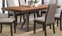 Spring Creek - Extension Dining Table - Natural Walnut – Dining Tables with Extensions by CoasterEssence at Furniture Wholesale Plus , Nashville furniture store