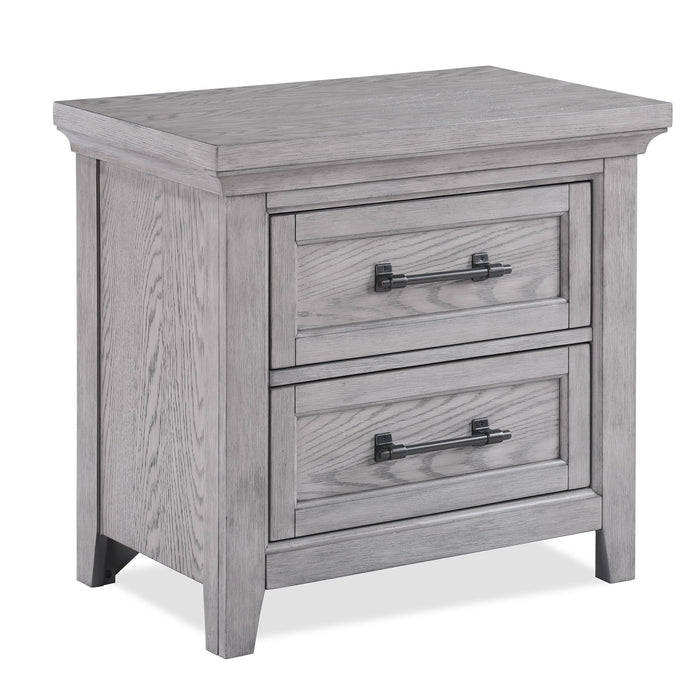 Beckett - Nightstand - Greige – Accent Nightstands by Crown Mark at Furniture Wholesale Plus , Nashville furniture store