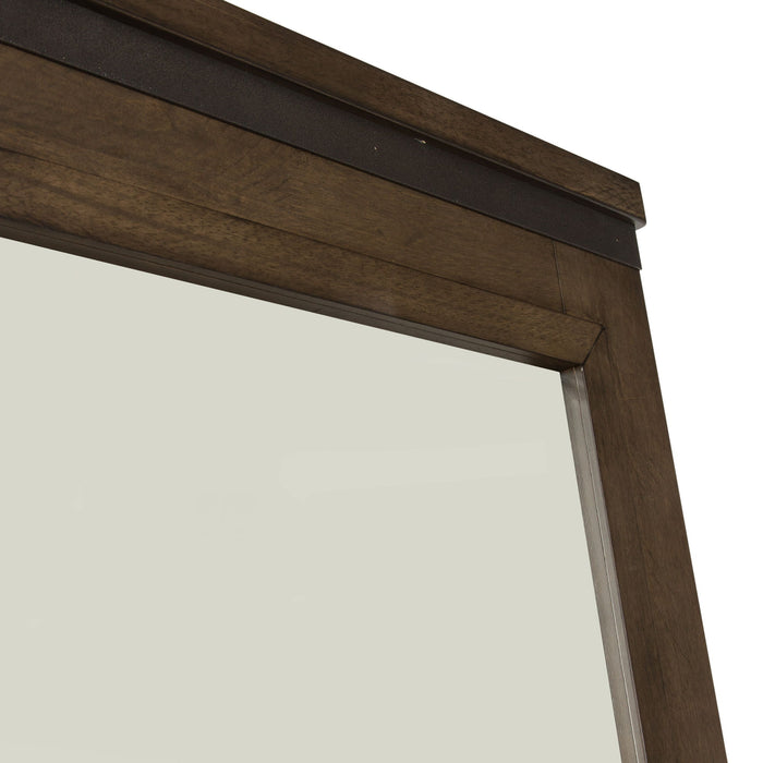 Thornwood Hills - Mirror Metal Strip Accents - Rock Beaten Brown – Mirrors by Liberty Furniture at Furniture Wholesale Plus , Nashville furniture store