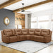 Callihan - 6 Piece Sectional - York Butternut – Reclining Sectionals by Liberty Furniture at Furniture Wholesale Plus , Nashville furniture store