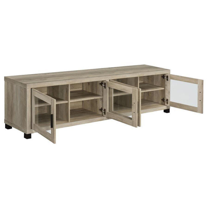 Sachin - 4-Door Engineered Wood TV Stand - Premium TV Stands from CoasterEssence - Just $469! Shop now at Furniture Wholesale Plus  We are the best furniture store in Nashville, Hendersonville, Goodlettsville, Madison, Antioch, Mount Juliet, Lebanon, Gallatin, Springfield, Murfreesboro, Franklin, Brentwood
