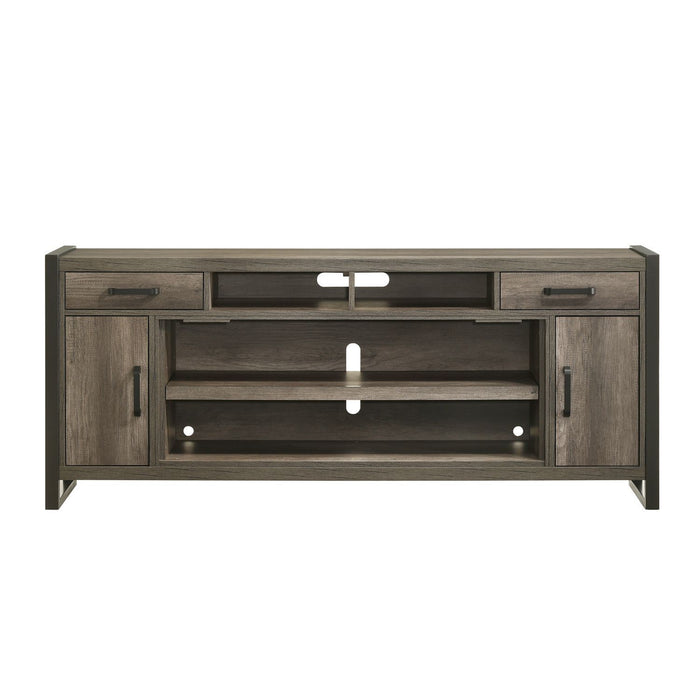 Fireplace TV Consoles - 78" Fireplace TV Console FTS - Brown – Fireplace TV Stands by Liberty Furniture at Furniture Wholesale Plus , Nashville furniture store