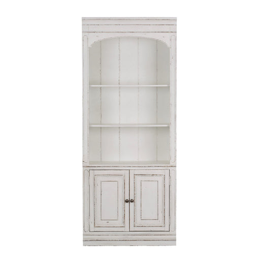 Magnolia Manor - Bunching Bookcase - Antique White – Standard Bookcases by Liberty Furniture at Furniture Wholesale Plus , Nashville furniture store