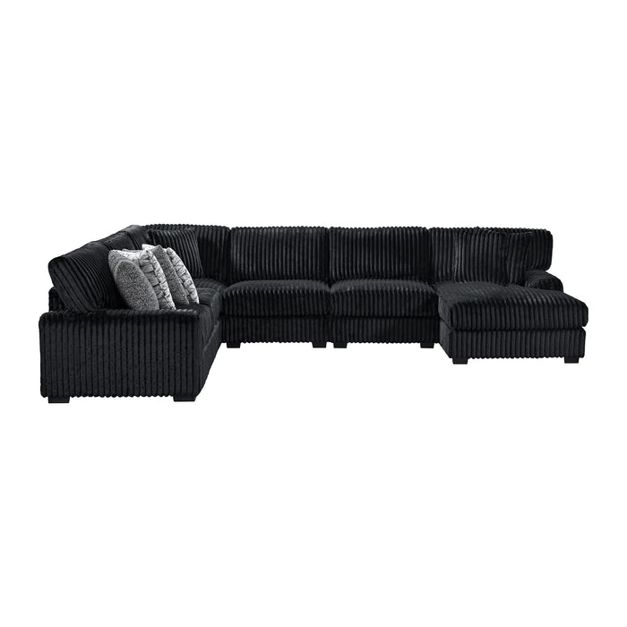 Nightfall - Sectional Set With 2 Pillows – Stationary Sectionals by Elements International at Furniture Wholesale Plus , Nashville furniture store