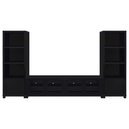 Jupiter - 3 Piece Entertainment Center TV Stand - Black - Premium Entertainment Centers from Coaster Fine Furniture - Just $1069! Shop now at Furniture Wholesale Plus  We are the best furniture store in Nashville, Hendersonville, Goodlettsville, Madison, Antioch, Mount Juliet, Lebanon, Gallatin, Springfield, Murfreesboro, Franklin, Brentwood