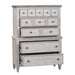 Heartland - 5 Drawer Chest - Antique White / Tobacco Tops – Accent Chests by Liberty Furniture at Furniture Wholesale Plus , Nashville furniture store