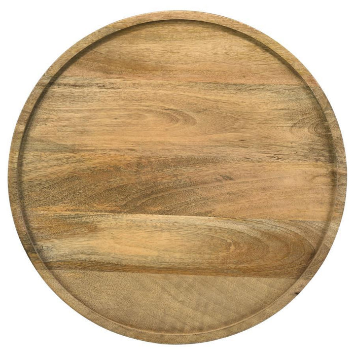 Ixia - Round Solid Mango Wood Accent Side Table – Side Tables by CoasterEssence at Furniture Wholesale Plus , Nashville furniture store