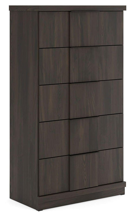Shaehartin - Five Drawer Chest - Dark Brown – Accent Chests by Signature Design by Ashley® at Furniture Wholesale Plus , Nashville furniture store
