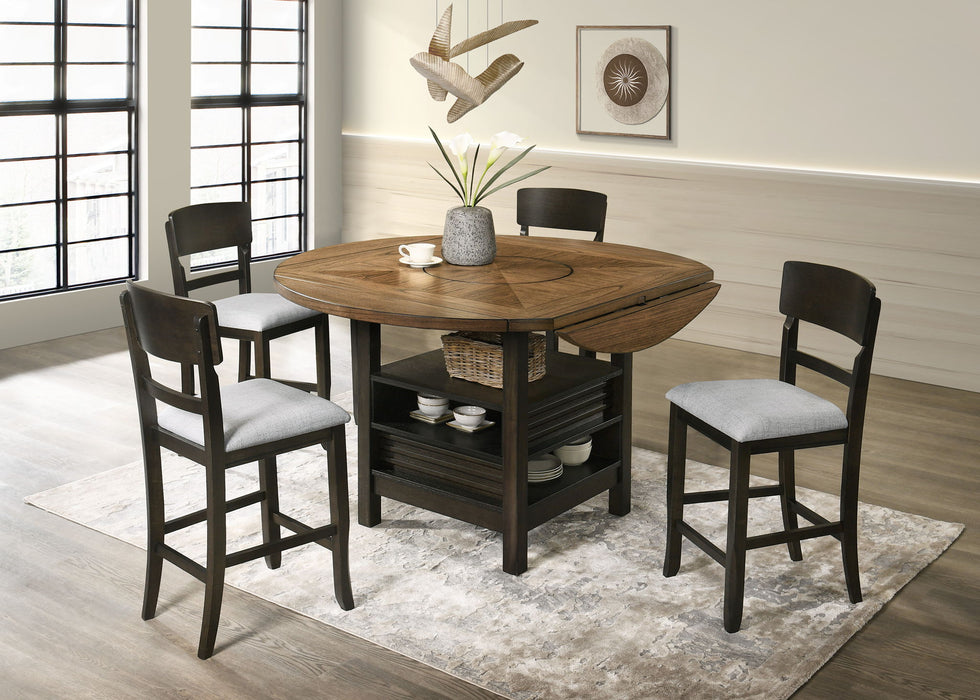 Oakly - 5 Piece Dining Room Set - Light Brown – 5 Piece Dining Room Sets by Crown Mark at Furniture Wholesale Plus , Nashville furniture store
