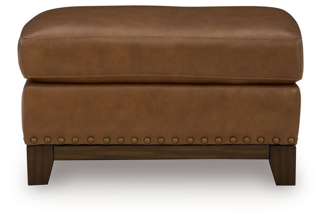 Saonara - Ottoman - Amber – Upholstered Ottomans by Signature Design by Ashley® at Furniture Wholesale Plus , Nashville furniture store