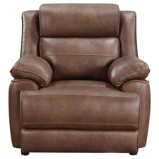 Ellington - Upholstered Padded Arm Accent Chair - Dark Brown – Arm Chairs by Coaster Fine Furniture at Furniture Wholesale Plus , Nashville furniture store