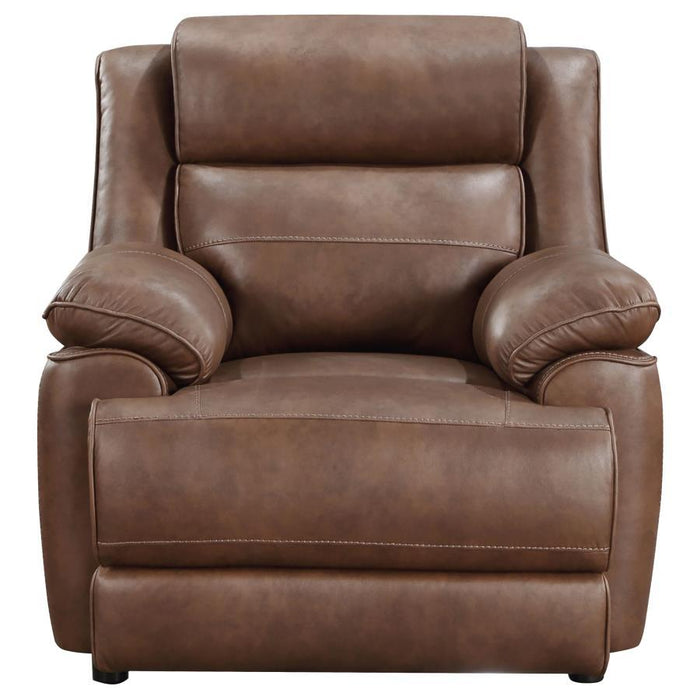 Ellington - Upholstered Padded Arm Accent Chair - Dark Brown – Arm Chairs by Coaster Fine Furniture at Furniture Wholesale Plus , Nashville furniture store