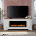 Fireplace TV Consoles - 244 82" Console With Fire FTS - White – Fireplace TV Stands by Liberty Furniture at Furniture Wholesale Plus , Nashville furniture store