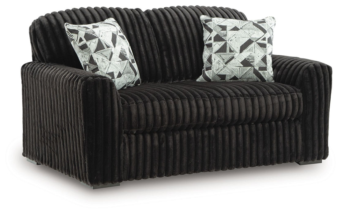 Midnight-Madness - Loveseat – Stationary Loveseats by Signature Design by Ashley® at Furniture Wholesale Plus , Nashville furniture store