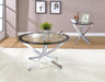 Brooke - Round Glass Top Coffee Table Set – Table Sets by Coaster Fine Furniture at Furniture Wholesale Plus , Nashville furniture store
