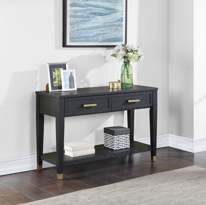 Yves - Sofa Table - Black – Sofa Tables by Steve Silver Furniture at Furniture Wholesale Plus , Nashville furniture store