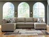 Newellen - Sectional – Stationary Sectionals by Benchcraft® at Furniture Wholesale Plus , Nashville furniture store