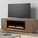 Fireplace TV Consoles - 214 84'' Console With Fire FTS Multiplees - Light Brown – Fireplace TV Stands by Liberty Furniture at Furniture Wholesale Plus , Nashville furniture store