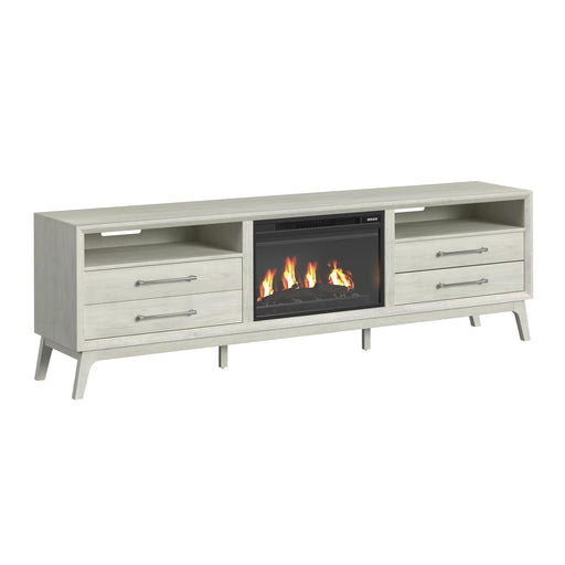 Westland - TV Console With Fireplace Insert - Almond – Fireplace TV Stands by Elements International at Furniture Wholesale Plus , Nashville furniture store