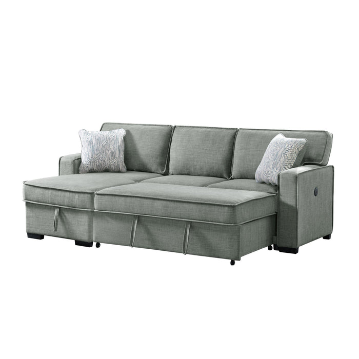 Caracas - Sectional Sleeper Chofa With Pull Bed, Drop Table & USB – Sleeper Sectionals by Elements International at Furniture Wholesale Plus , Nashville furniture store