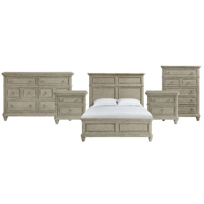 Whit-Ash - Panel Bedroom Set With Door Chest – 3 Piece Bedroom Sets by Elements International at Furniture Wholesale Plus , Nashville furniture store