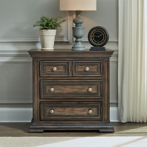 Big Valley - Bedside Chest With Charging Station – Bedside Chests by Liberty Furniture at Furniture Wholesale Plus , Nashville furniture store