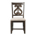 Stone - Wooden Swirl Back Side Chair (Set of 2) – Chair Sets by Elements International at Furniture Wholesale Plus , Nashville furniture store