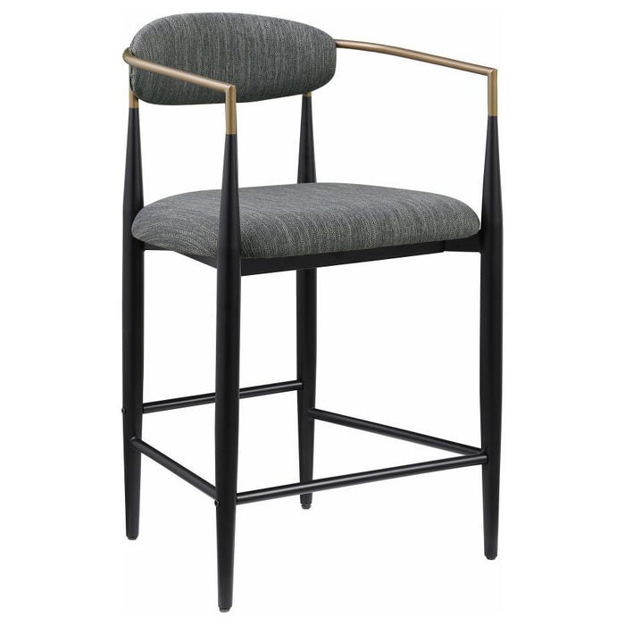 Tina - Metal Counter Height Bar Stool With Upholstered Back And Seat (Set of 2) - Premium Stool Sets from Coaster Fine Furniture - Just $419! Shop now at Furniture Wholesale Plus  We are the best furniture store in Nashville, Hendersonville, Goodlettsville, Madison, Antioch, Mount Juliet, Lebanon, Gallatin, Springfield, Murfreesboro, Franklin, Brentwood