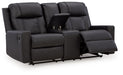 Mackmenville - Double Reclining Loveseat With Console – Reclining Loveseats by Benchcraft® at Furniture Wholesale Plus , Nashville furniture store