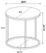 Lainey - Round Faux Marble Side End Table – End Tables by CoasterEveryday at Furniture Wholesale Plus , Nashville furniture store