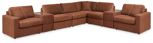 Modmax - L-Shaped Sectional - Spice – Stationary Sectionals by Signature Design by Ashley® at Furniture Wholesale Plus , Nashville furniture store
