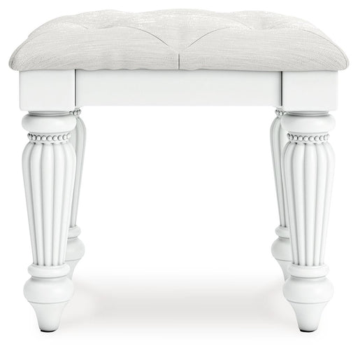 Kozlani - 3 Pc. - Vanity, Mirror And Stool - White – 3 Piece Bedroom Sets by Signature Design by Ashley® at Furniture Wholesale Plus , Nashville furniture store