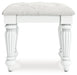 Kozlani - 3 Pc. - Vanity, Mirror And Stool - White – 3 Piece Bedroom Sets by Signature Design by Ashley® at Furniture Wholesale Plus , Nashville furniture store