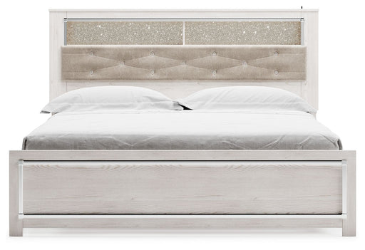 Altyra - King Bookcase Panel Bed - White – Storage Beds by Signature Design by Ashley® at Furniture Wholesale Plus , Nashville furniture store