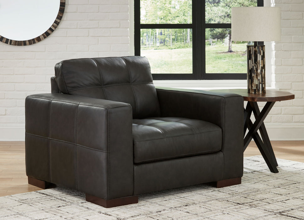 Luigi - Chair And A Half - Thunder – Arm Chairs by Signature Design by Ashley® at Furniture Wholesale Plus , Nashville furniture store