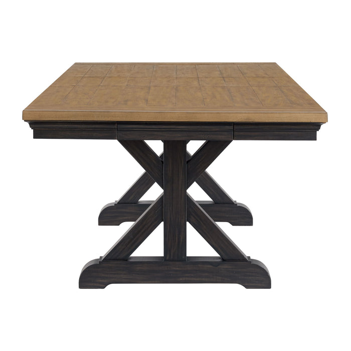 Montrose - Dining Table With 20" Leaf - Espresso And Brown – Dining Tables with Extensions by Elements International at Furniture Wholesale Plus , Nashville furniture store