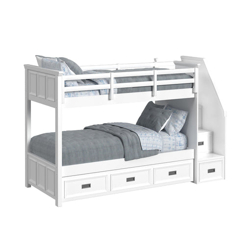 Hampton Kids - Bunk With Staircase And Trundle – Bunk Beds by Elements International at Furniture Wholesale Plus , Nashville furniture store