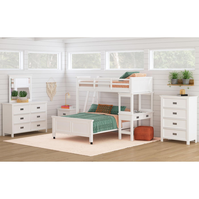 Hampton Kids - Loft Bed With Ladder And Desk With Speaker – Loft Beds by Elements International at Furniture Wholesale Plus , Nashville furniture store