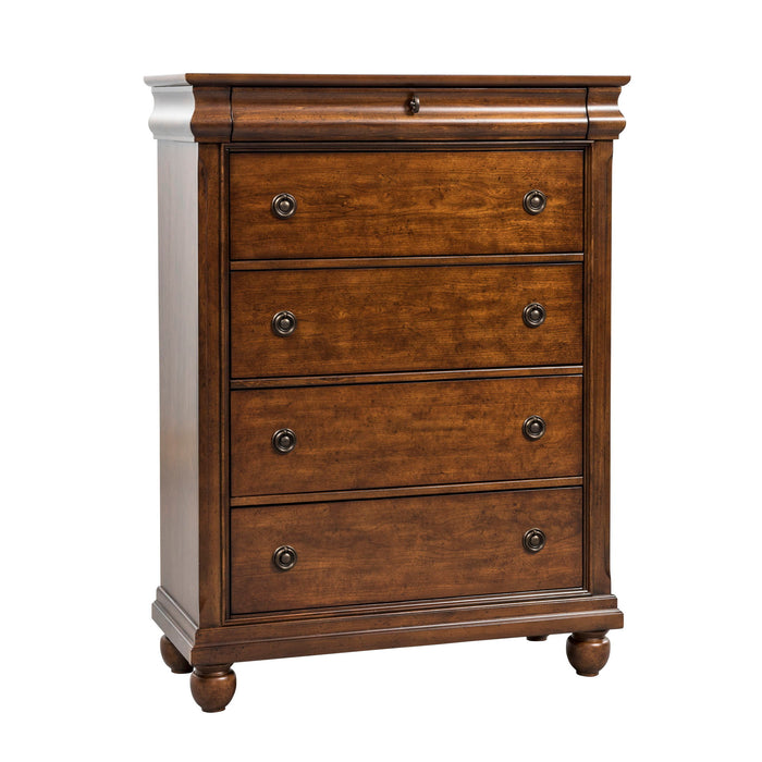 Rustic Traditions - 5 Drawer Chest – Accent Chests by Liberty Furniture at Furniture Wholesale Plus , Nashville furniture store