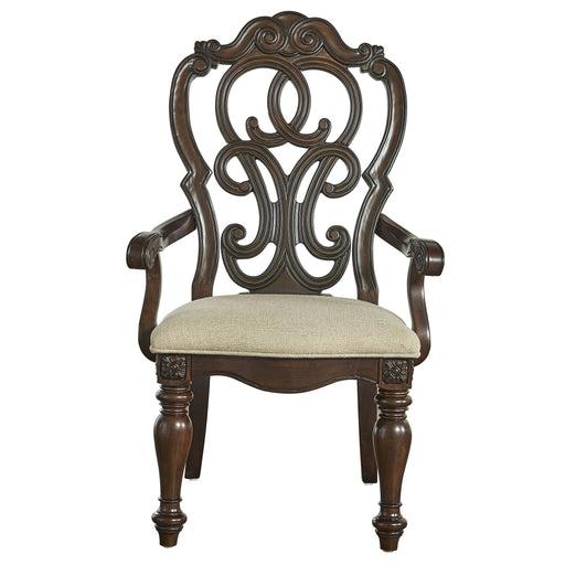 Royale - Arm Chair (Set of 2) - Dark Brown – Chair Sets by Steve Silver Furniture at Furniture Wholesale Plus , Nashville furniture store