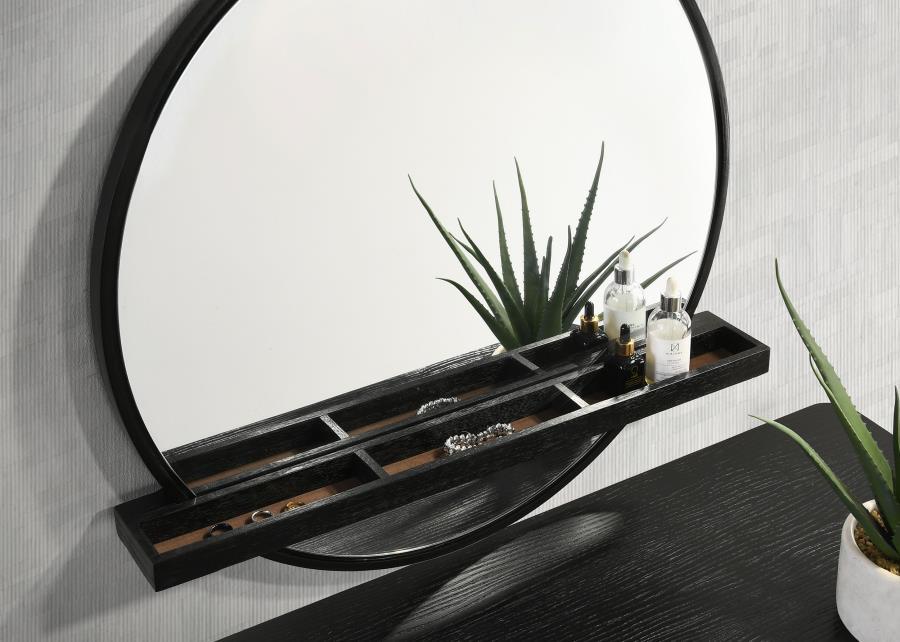 Arini - Round Vanity Wall Mirror With Shelf - Premium Vanity Mirrors from CoasterElevations - Just $259! Shop now at Furniture Wholesale Plus  We are the best furniture store in Nashville, Hendersonville, Goodlettsville, Madison, Antioch, Mount Juliet, Lebanon, Gallatin, Springfield, Murfreesboro, Franklin, Brentwood