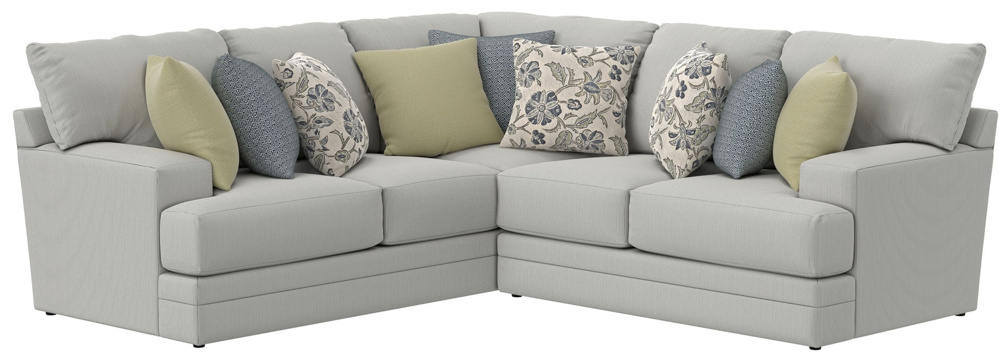 Stockbridge - Sectional With Comfort Coil Seating And 9 Accent Pillows Included – Stationary Sectionals by Jackson at Furniture Wholesale Plus , Nashville furniture store