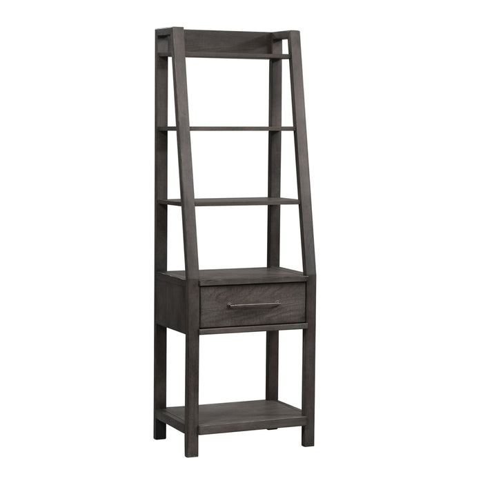 Modern Farmhouse - Leaning Bookcase – Standard Bookcases by Liberty Furniture at Furniture Wholesale Plus , Nashville furniture store