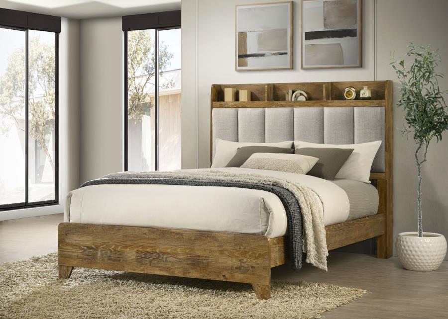 Henderson - Bookcase Panel Bed – Upholstered Beds by Coaster Fine Furniture at Furniture Wholesale Plus , Nashville furniture store